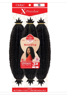 OUTRE 3X X-PRESSION TWISTED UP SPRINGY AFRO TWIST 30